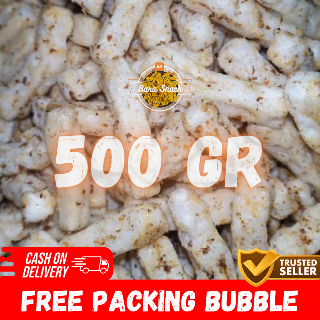 

[ 500gr ] Kerupuk Seblak Soto Pedas / Stik Seblak Pedo Ijo / Camilan Snack Kiloan Murah -B