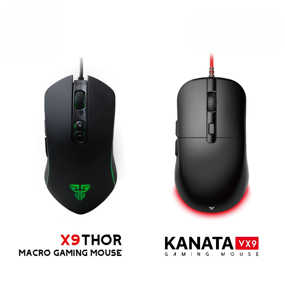 Fantech THOR X9 Gaming Mouse Macro PB Original RGB 4800 DPI 7D Programmable & KANATA VX9 600 DPI 7 L