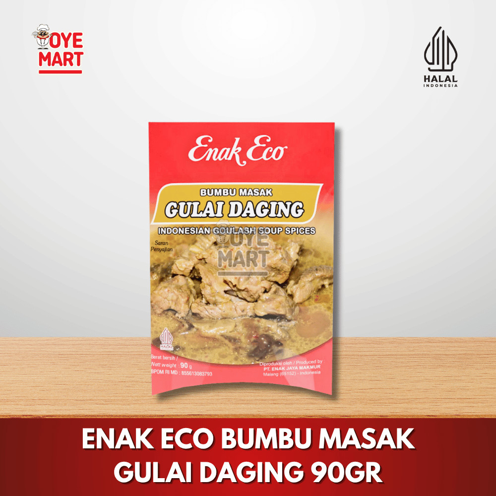 

ENAK ECO BUMBU MASAK GULAI DAGING 90GR/ BUMBU INSTAN