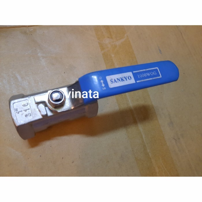 Ball Valve Sankyo Stainless 1/2", Stop Kran Sankyo 1/2"