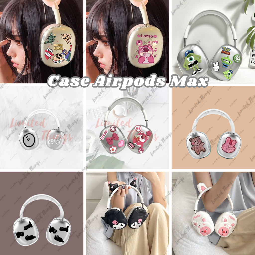 Case Airpods Max Clear Casing Character Transparent Shinchan Lotso Clear