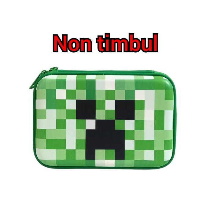 

[New Arrival] Tempat pensil kotak pensil 3D Dino Cowo Hardtop Pencil Case - Kp Minecraft