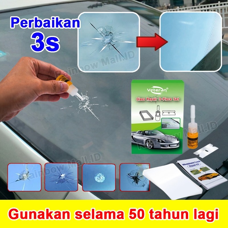 Lem kaca mobil retak tanpa bekas super kuat lem kaca retak mobil original Penghilang Retak Kaca Mobi