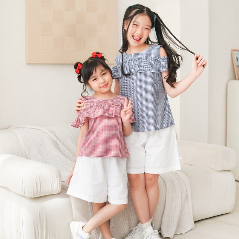 Queenkids - Gwen Set - Setelan Anak Perempuan Korean Set - Baju Anak Perempuan Usia Tanggung