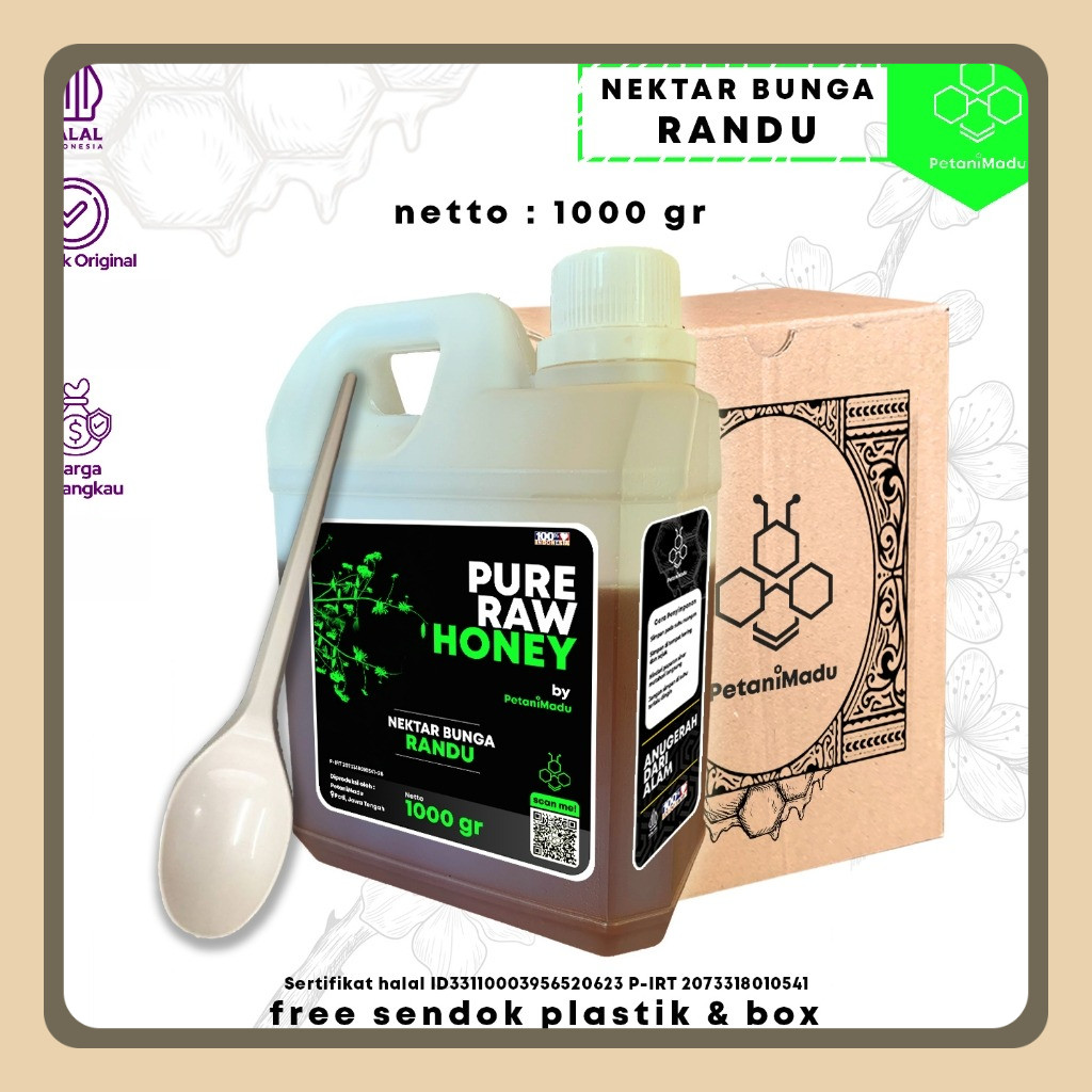 

Madu Murni Asli Madu Randu 1 Kg - Raw Honey