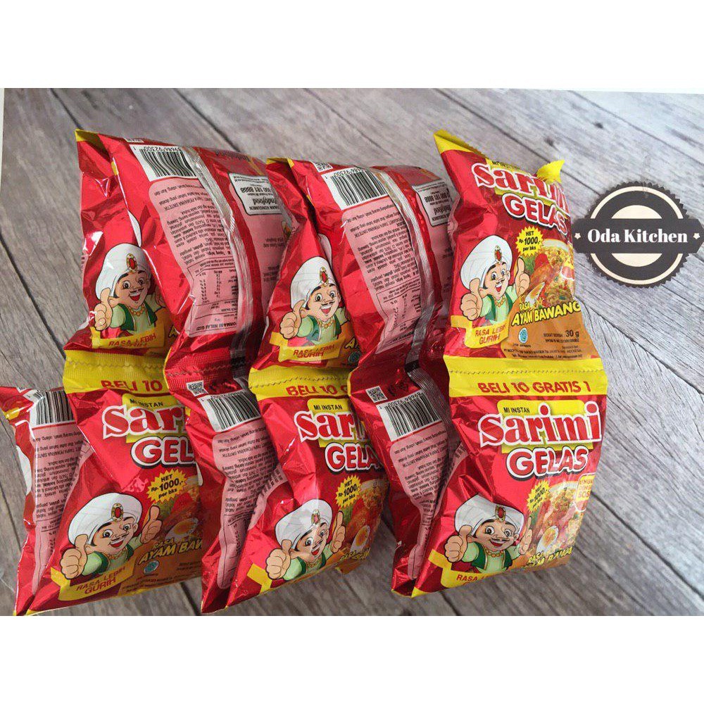 

SARIMI GELAS RENCENG 10 x 30gr RASA AYAM BAWANG