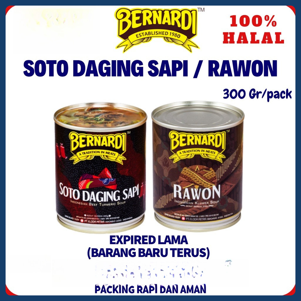 

Bernardi Soto Daging Sapi / Bernardi Rawon 300gr