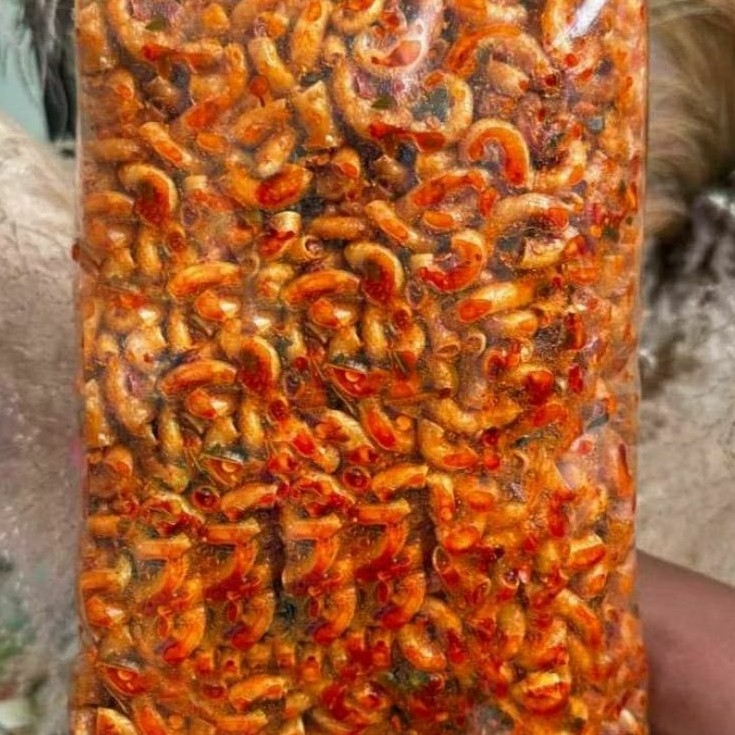 

PROMO!!! 250GR Makaroni kriuk Pedas Daun Jeruk Makaroni Pedas Daun jeruk