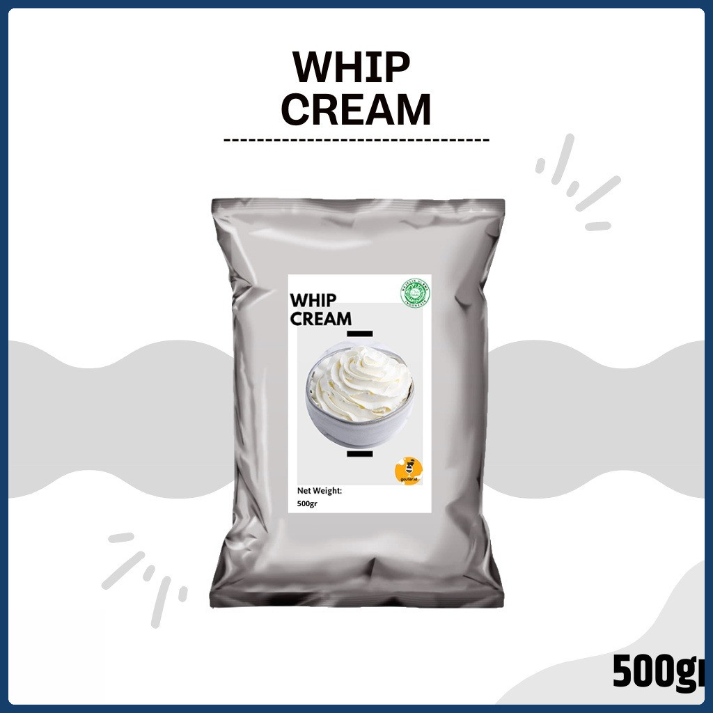 

WHIP CREAM TOPPING 500GR / BUBUK WHIP CREAM / WHIPPED CREAM POWDER / WHIPPING CREAM TOPPING