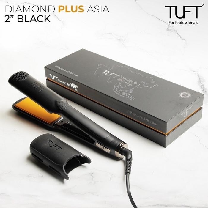 [AGUNGSMG] TUFT Catok Diamond ASIA 2 inch | catokan rambut | CATOK SALON | CATOK SMOOTHING - HITAM