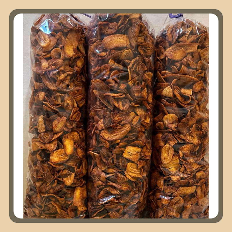 

Keripik Sale Pisang Kering Manis 1kg Packing Aman Kardus Double