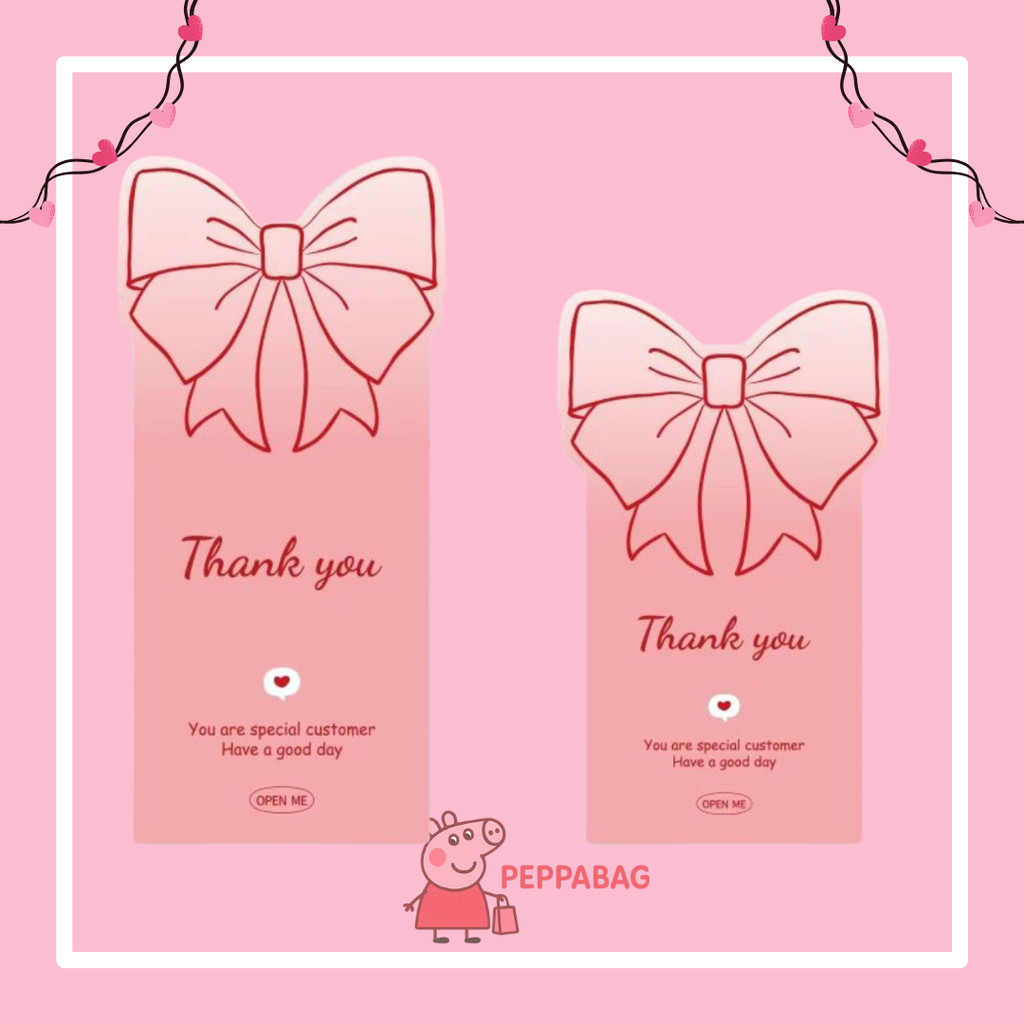 

Sticker Panjang Thank You Model Pita Segel Makanan Cake Stiker 50Pcs - ES0543