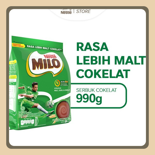 

MILO ACTIV-GO Susu Coklat Pouch/ Kaleng 990 Gr