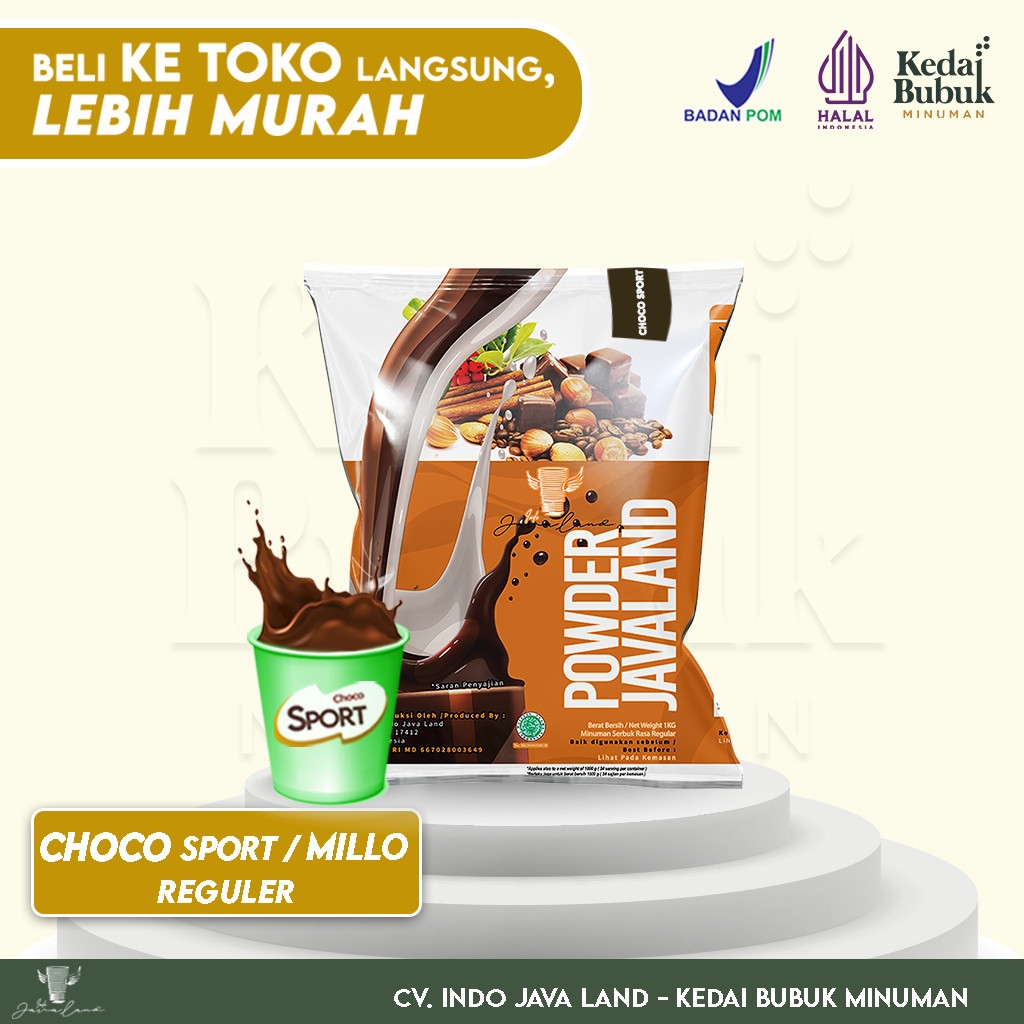 

Javaland Bubuk Minuman Rasa Choco Sport / Choco Malt 1Kg - Regular Plain