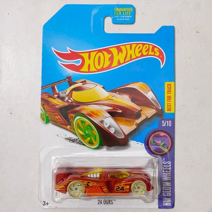 TR99 Hotwheels Hot Wheels 24 Ours orange 2016 Treasure Hunts Reguler HW Glow Wheels