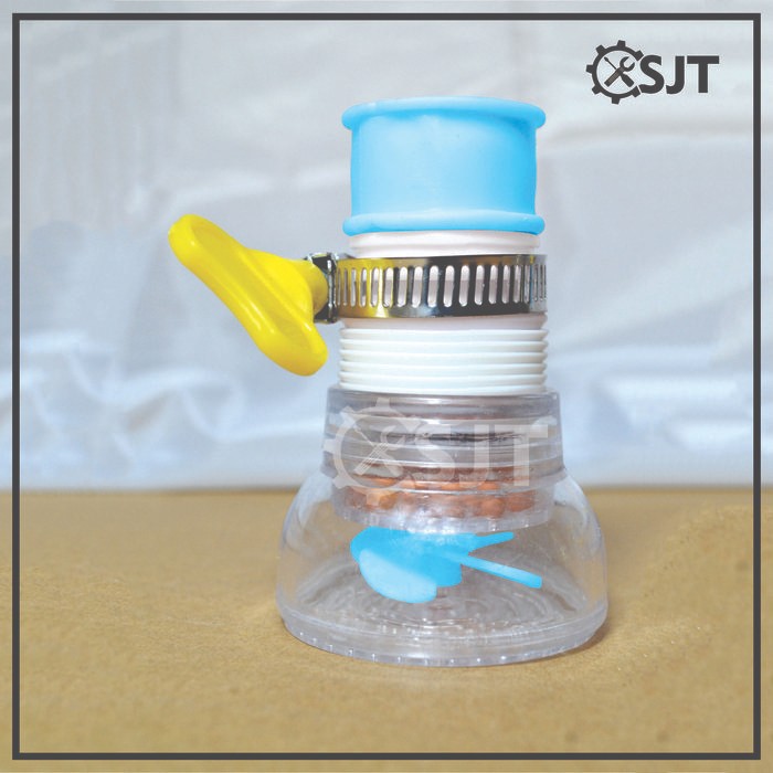 Hu h SJT - Mini Shower Head Biru Hijau Pink/ Sambungan Kran Air Cuci Piring Fleksibel Penyaring tanp