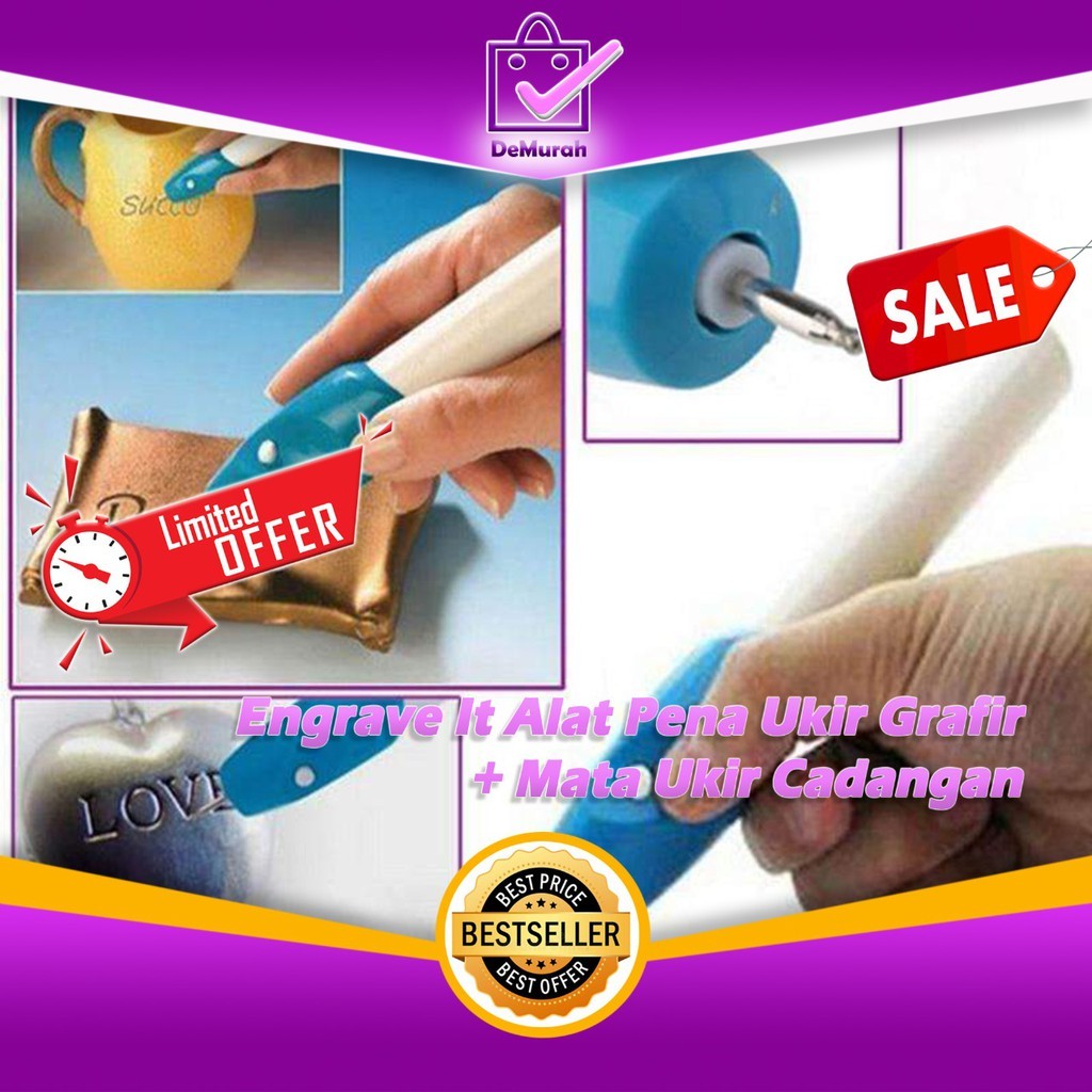 

[ RFM ] - READY 0350 Engrave It Alat Pena Ukir Grafir + Mata Ukir Cadangan Fi-2