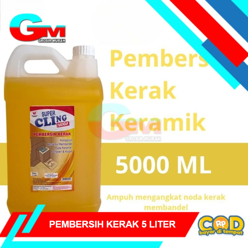 Pembersih Kerak Keramik Kamar Mandi Supercling 5 liter