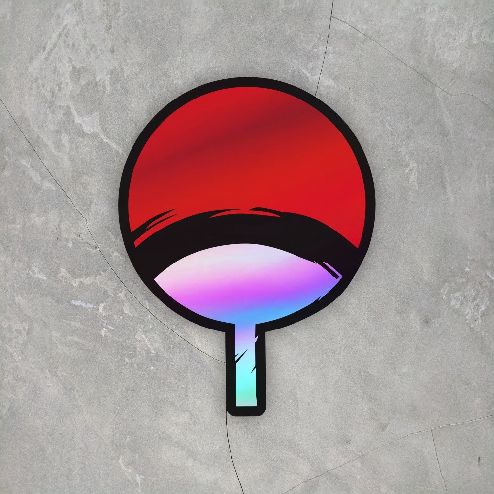 

OT STICKER Sticker Anime Logo Uciha Sticker case hp & laptop ukuran 7 cm