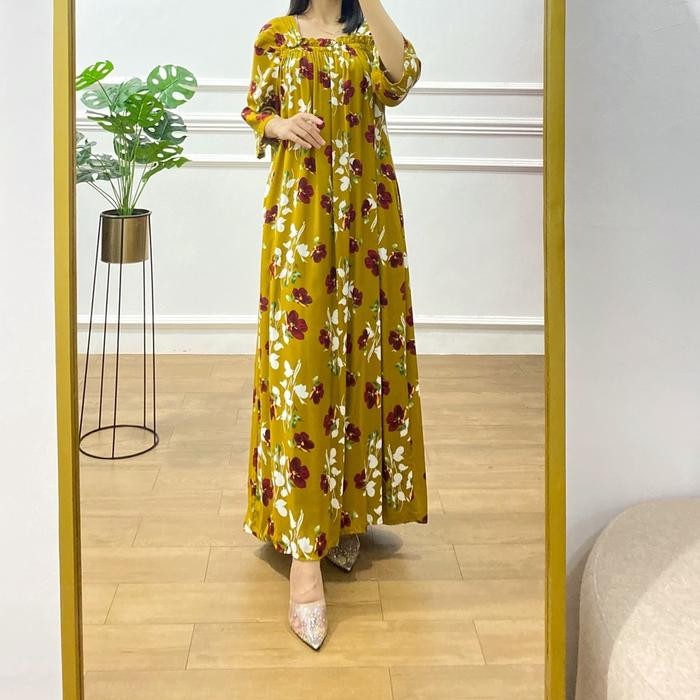 Hot Produk [DASTER DINDA BUSUI MOTIF - Paula versi Busui Kancing - Rayon Premium] Daster Gamis Rayon