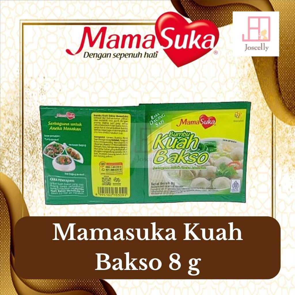 

JOSCELLY.ID MAMASUKA Bumbu Kuah Bakso 8 gr (Isi 12 pcs)