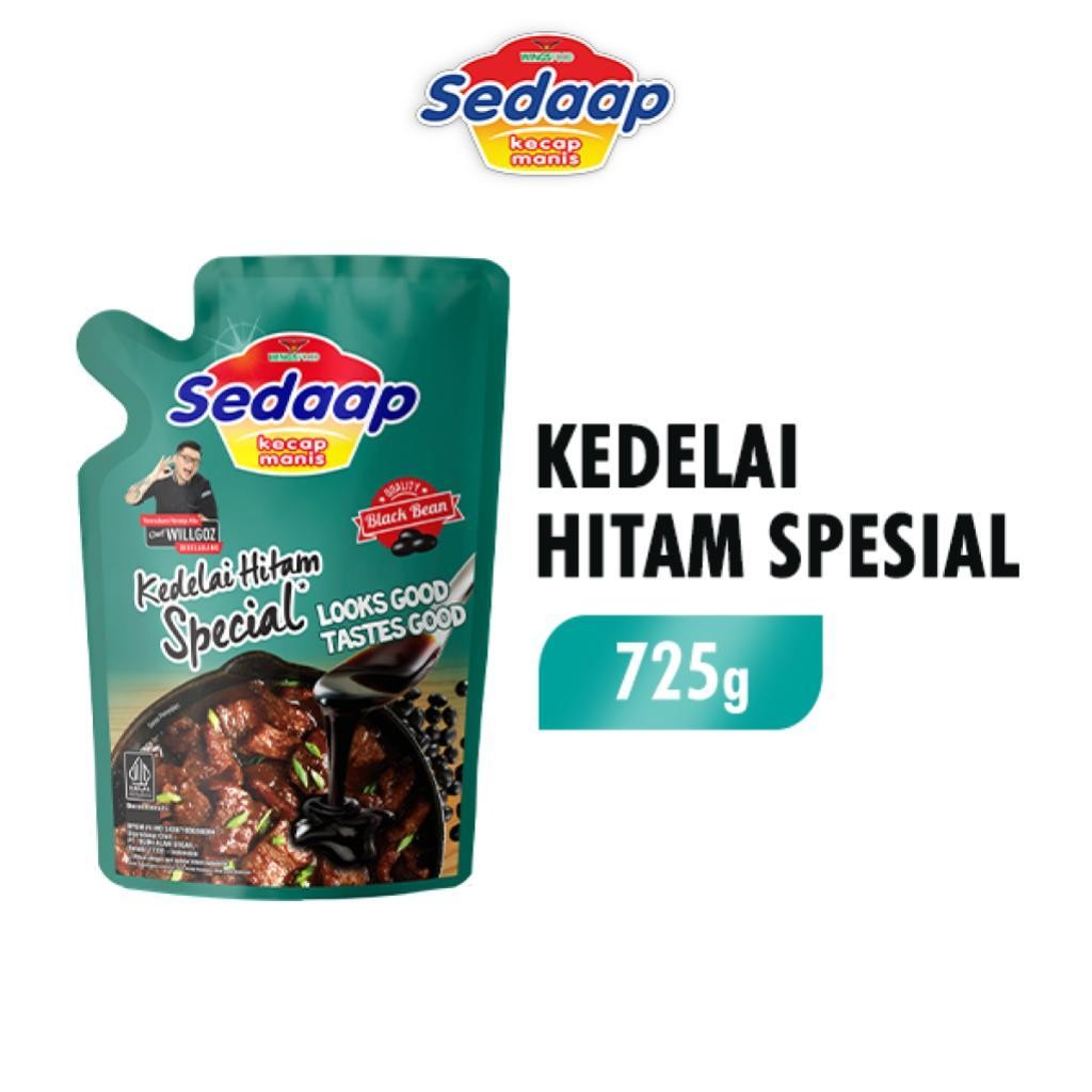 

Sedaap Kecap Manis Kedelai Hitam Spesial Pouch 725 gr