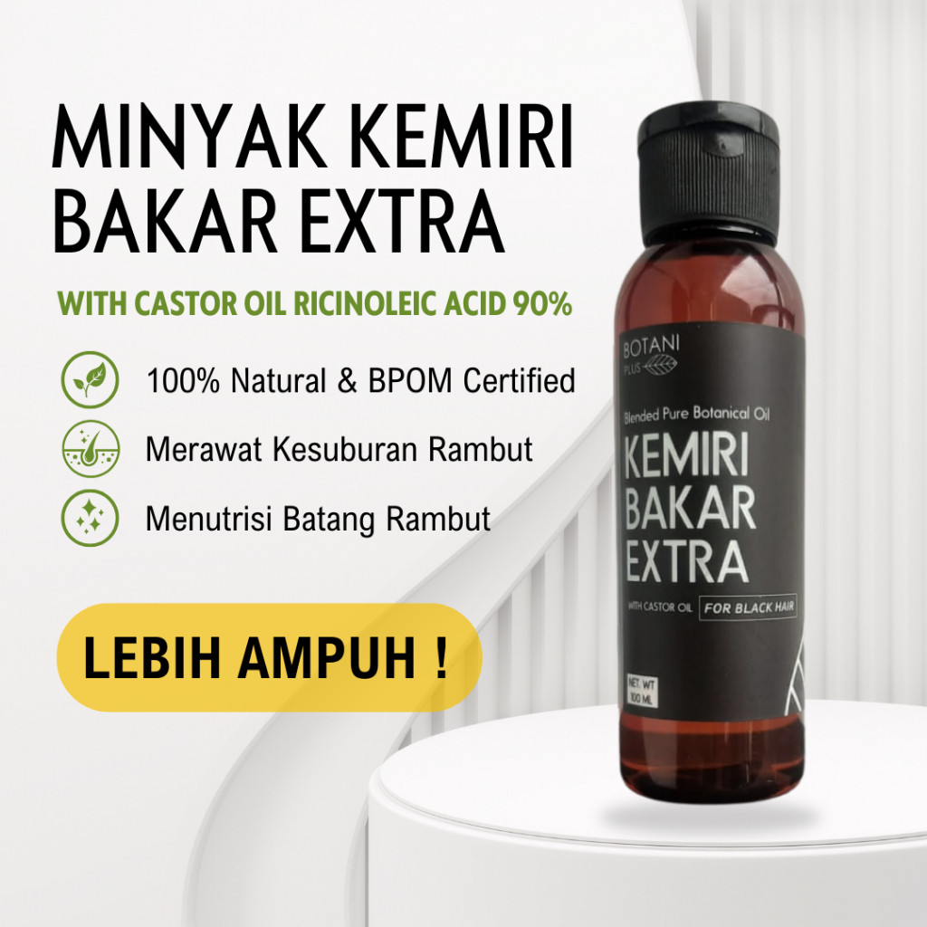 Penumbuh Rambut Anak Laki Laki Dan Wanita BPOM | Minyak Kemiri Bakar Extra Castor Oil