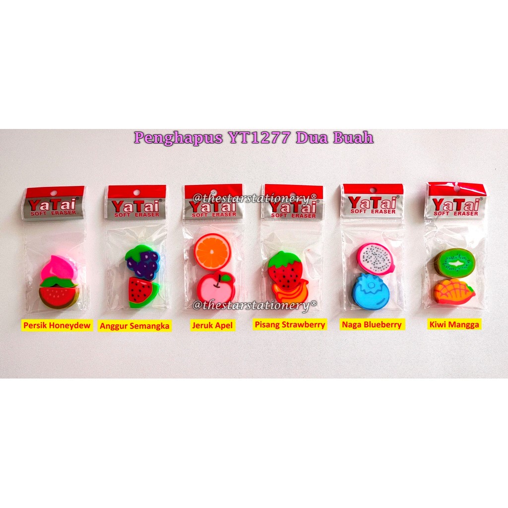 

(1 Biji) Penghapus Buah / Penghapus Lucu / Penghapus Yatai / Penghapus SBSIMP YT1277 (1 Biji)