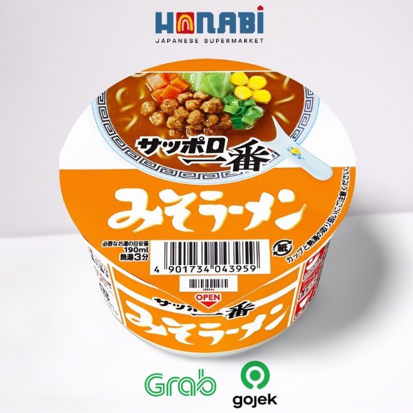 

Sapporo Ichiban Shoyu Miso Ramen Donburi 75g - Mi Instan Cup Rasa Shoyu & Miso Made in Japan