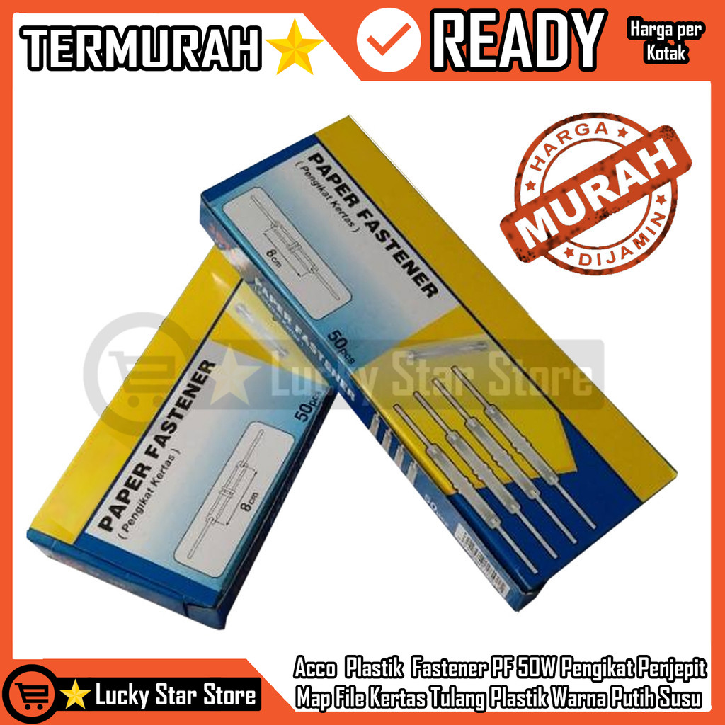 

JK Acco Paper Fastener Pf 50w Plastik Ikat Pengikat Penjepit Map File Kertas Tulang Ako Pelastik Putih Susu Cocok Arsip Dokumen Penting Mudah gunakan Praktis Efisien Organisasi Kerja Kantor RFA Rumah Sekolah Isi 50 Pcs
