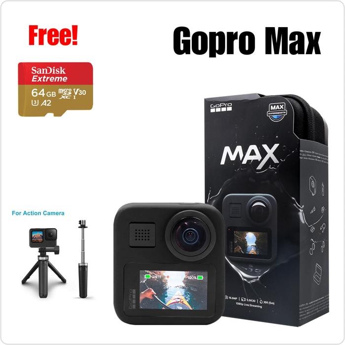Gopro Max 360 Action Camera / Go Pro Hero MAX 360 Kamera Garansi Resmi