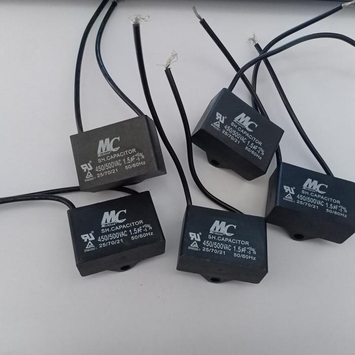 Kapasitor capasitor fan kipas angin kapasitor fan kipas angin 1.5 uf mc kabel