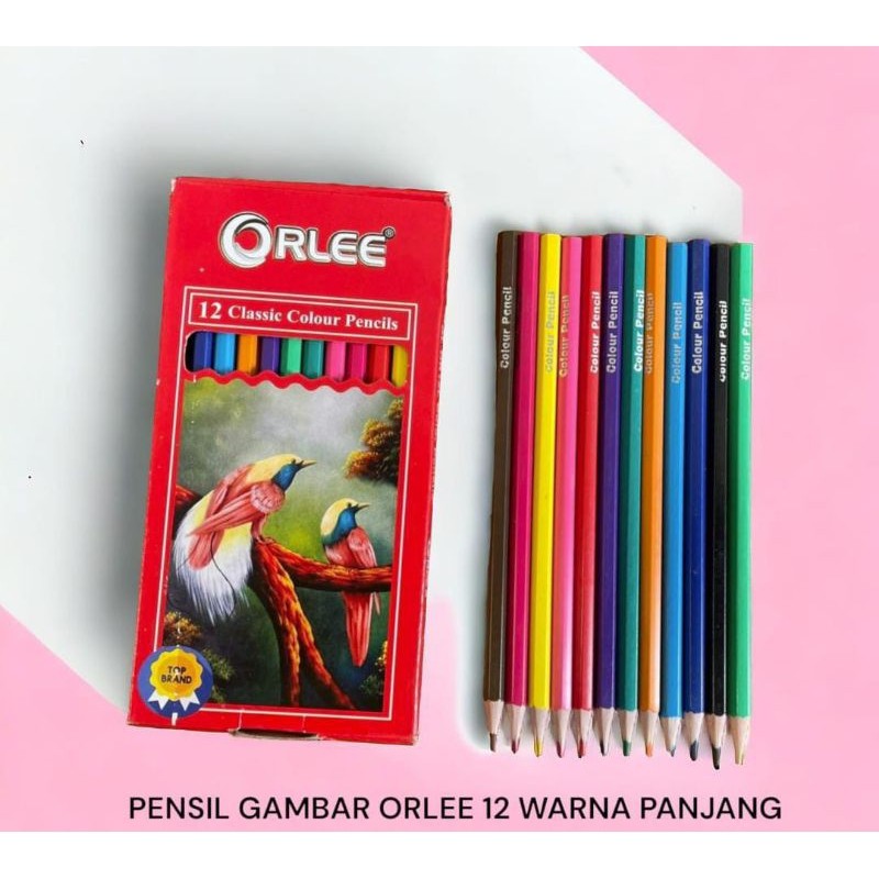 

PENSIL WARNA WARNI ISI 12 PCS/PACK PREMIUM BY ORLEE - SAN BWI