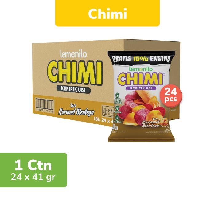 

24 pcs Lemonilo Chimi Keripik Ubi Karamel Mentega 41g