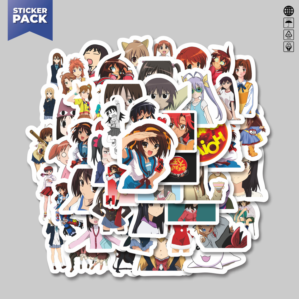 

[100PCS]Stiker Pack Sticker Anime Azumanga Daioh Aesthetic Vinyl Anti Air Dekorasi Sticker Laptop Buku Journal Koper Helm Casing HP Gitar Helm Skateboard