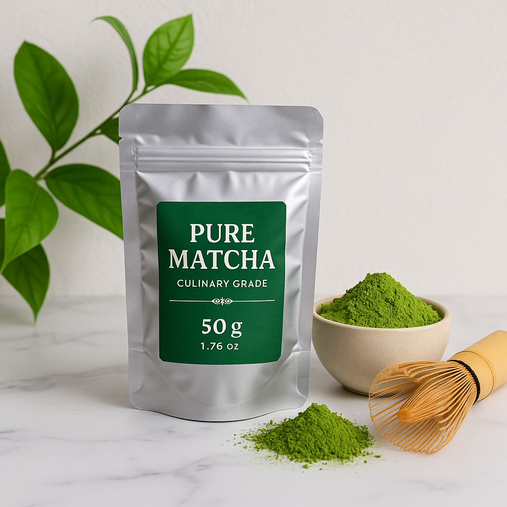 

Matcha Bubuk Asli Jepang Kemasan Repack 50gr Murah | Pure Culinary Grade – Wangi, Pahit Pas, Harga Hemat! Halal Distributor