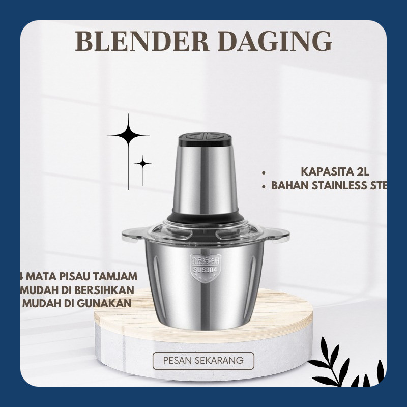Blender Chopper Blender Daging Stainless Coper Penggiling Daging Serbaguna