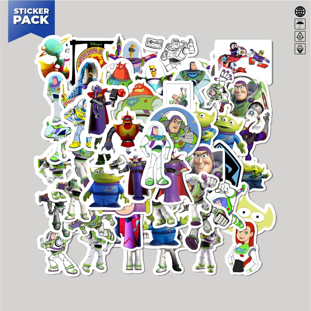 

[100PCS]Stiker Pack Sticker Kartun Buzz Lightyear of Star Command Sticker Aesthetic Vinyl Anti Air Dekorasi Sticker Laptop Buku Journal Koper Helm Casing HP Gitar Helm Skateboard