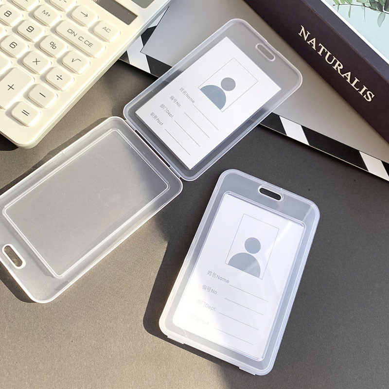 

Casing ID Card Holder Frame Box Tempat Kartu Nama Transparan Dua Sisi Elastis Dan Kuat