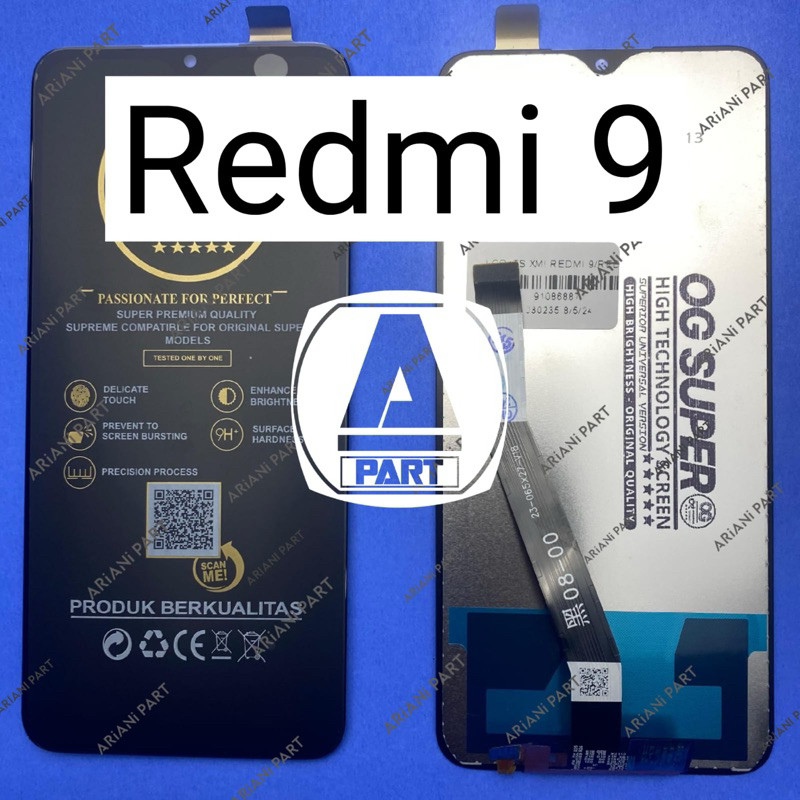 LCD TOUCHSCREEN REDMI 9 / REDMI 9 FRIME OG SUPER
