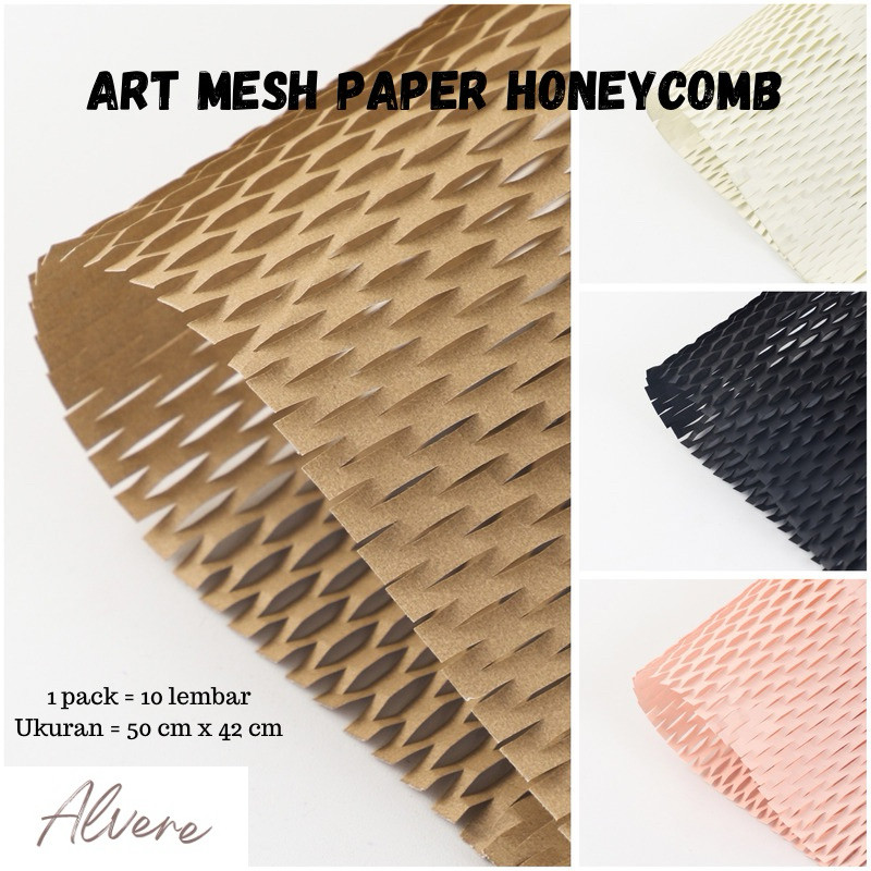 

PROMO![10 Lembar] Art Mesh Paper Honeycomb Kertas Anyam Flower Wrapping Kertas Eco Friendly Buket BungaREADY