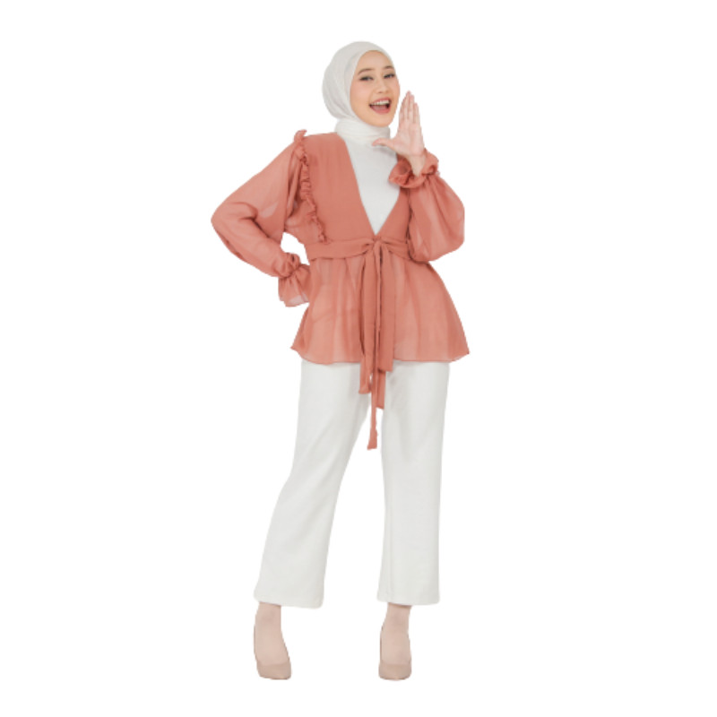 KANZATA Outer Wanita Ceruti Babydoll Cardigan Kekinian – Outer Kondangan & Kerja