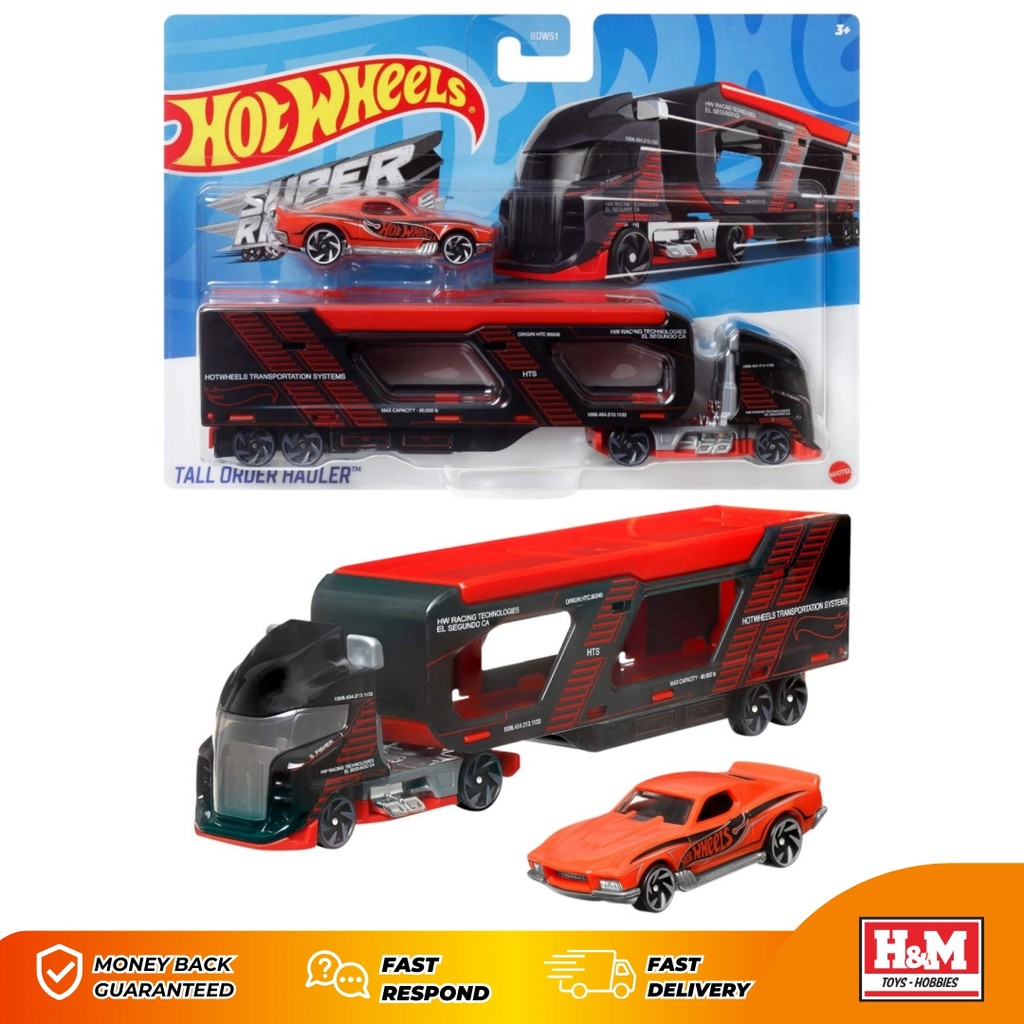 Hot Wheels Super Rigs Tall Order Hauler - Hauler Transporter - BDW51-937U