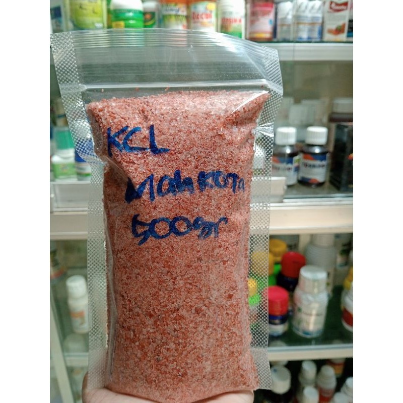 Pupuk KCL MOP KCL Mahkota repack kemasan 500gr
