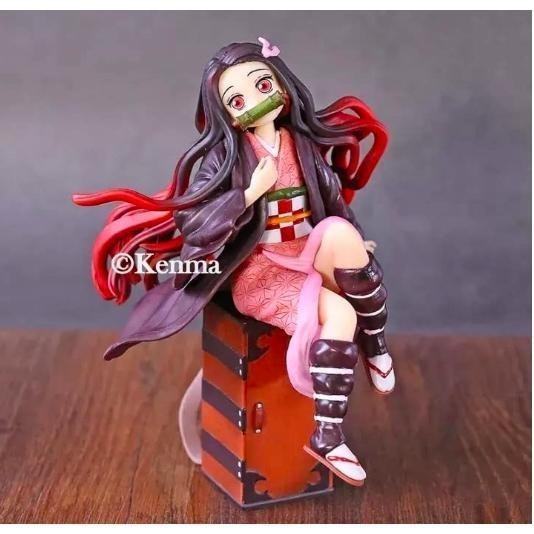 Action Figure Demon Slayer Nezuko Kamado Sit On Box