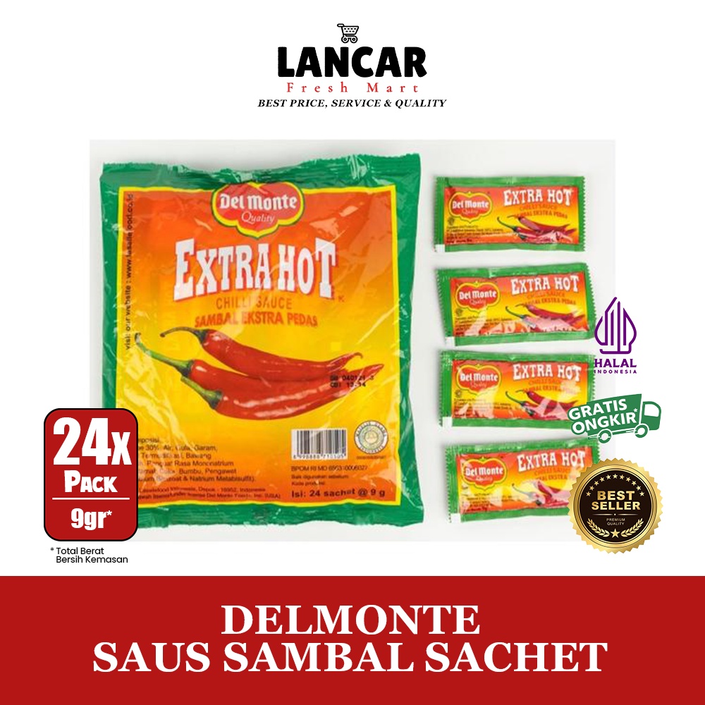 

DELMONTE SAUS SAMBAL SACHET 24X9GR