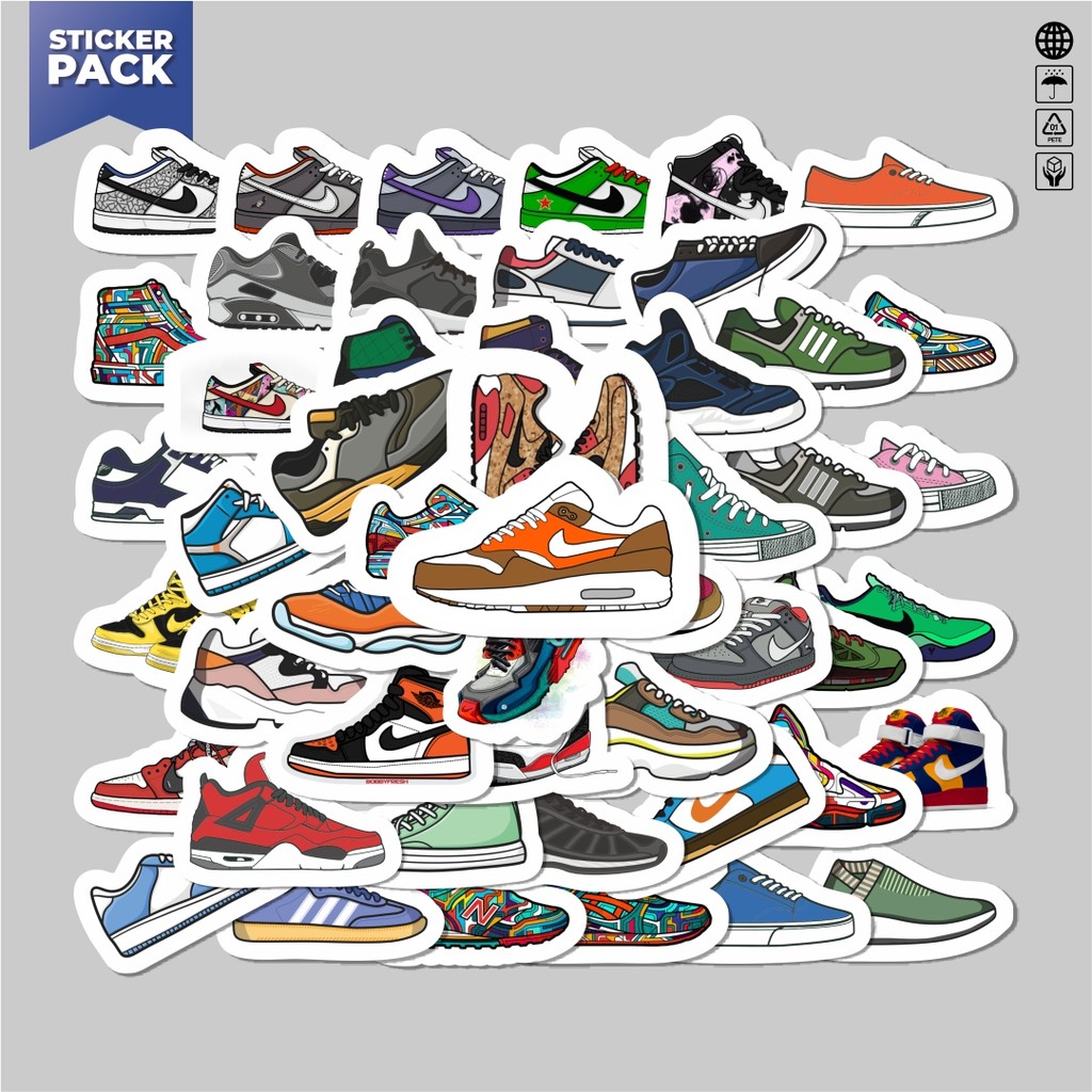 

[100PCS]Stiker Pack Sticker Sepatu Sticker Aesthetic Vinyl Anti Air Dekorasi Sticker Laptop Buku Journal Koper Helm Casing HP Gitar Helm Skateboard