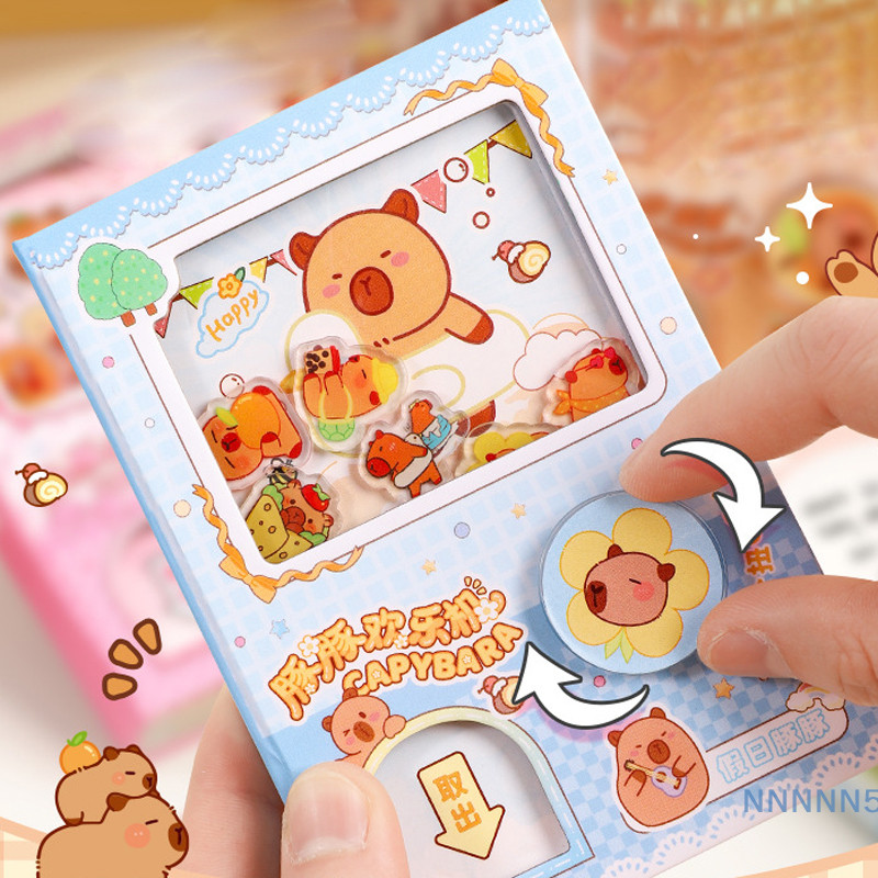 

Mahines Notebook Capybara Shake Notebook Interesting Decompression Portable Color Inner Page Notebook