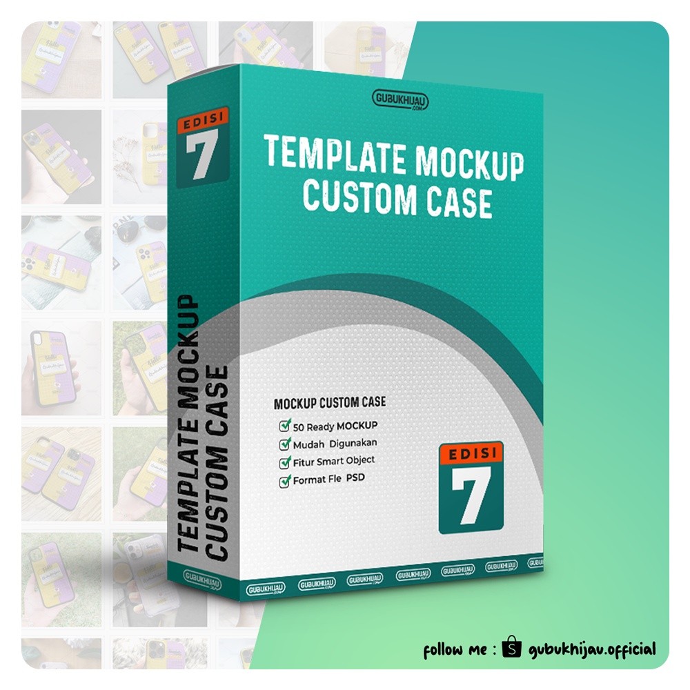 PAKET HEMAT Template Mockup Custom Case Edisi 07