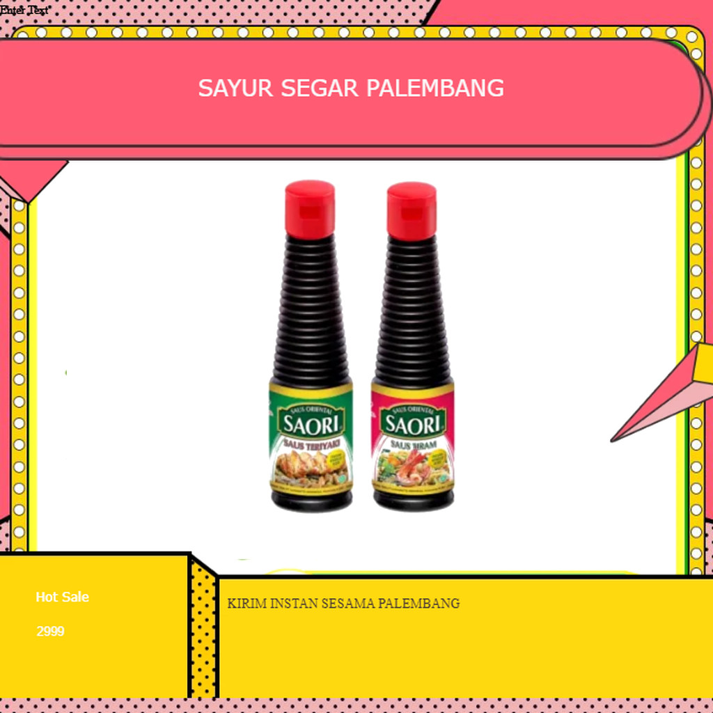 

Saori Botol Saus Botol 135 ml